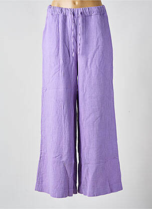 Pantalon larg buzunare mărime normală violet GIGI femeie
