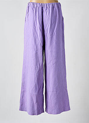 Pantalon larg buzunare mărime normală violet GIGI femeie