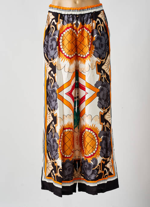 Pantalon larg portocaliu C'MELODIE femeie