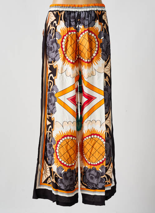 Pantalon larg portocaliu C'MELODIE femeie