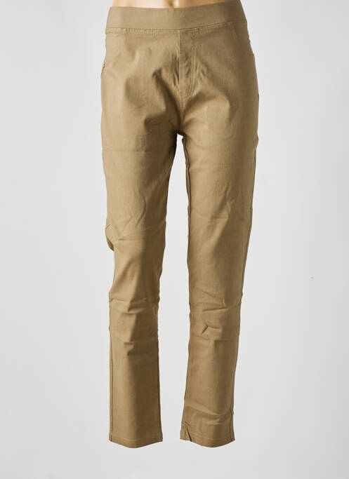 Jegging țesătură denim mărime normală maro CHRISTY femme