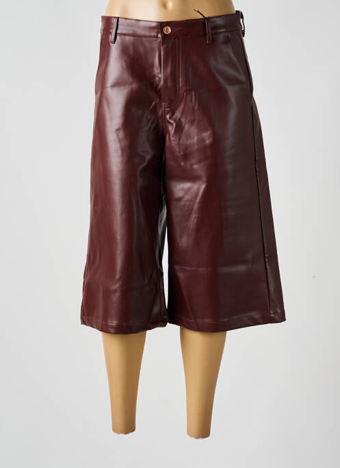 Pantalon trei sferturi maro KATE DENIM femeie