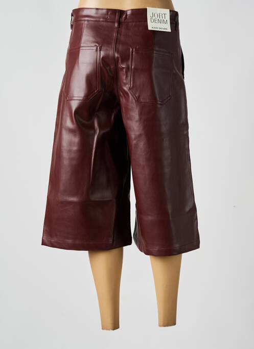 Pantalon trei sferturi maro KATE DENIM femeie