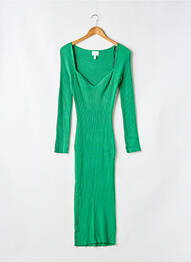 Rochie pulover guler în v mâneci lungi verde H&M femeie