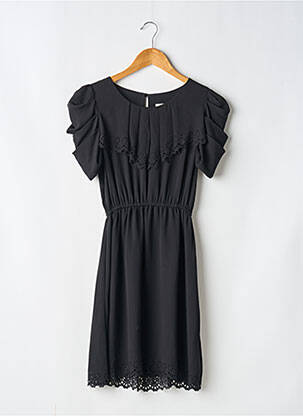 Rochie scurtă mâneci scurte mâneci scurte negru SANS MARQUE femeie