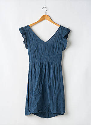 Rochie scurtă mâneci scurte mâneci scurte albastru SANS MARQUE femeie