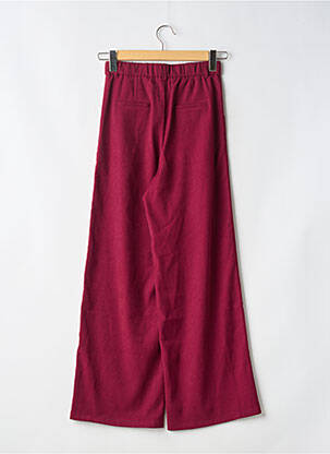 Pantalon larg țesătură poplin mărime normală violet PEACE N'LOVE femeie