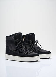 Botine/ghete țesătură satinată toc plat până la 3 cm negru MOON BOOT femeie