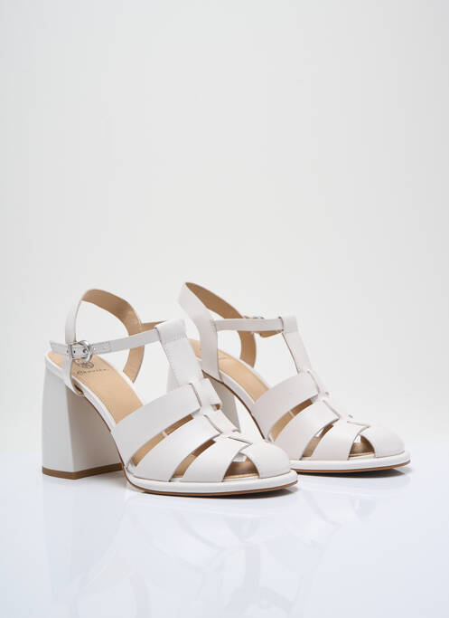 Sandale/Pantofi decupați alb EKONIKA femeie