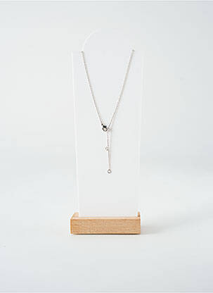 Colier ornament oxid de zirconiu argintiu TATA GISELE femeie