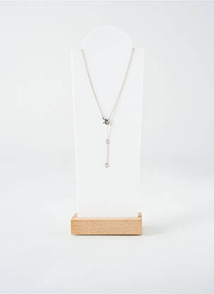 Colier ornament oxid de zirconiu argintiu TATA GISELE femeie