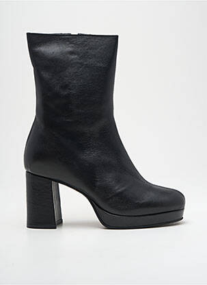 Botine/ghete material neted toc de 4 la 6 cm negru MYMA femeie