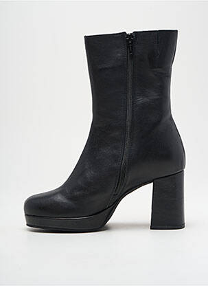 Botine/ghete material neted toc de 4 la 6 cm negru MYMA femeie