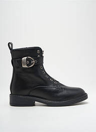 Botine/ghete material neted toc plat până la 3 cm negru MYMA femeie