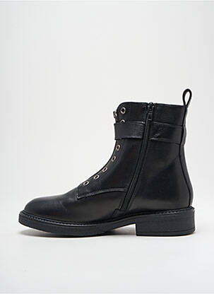 Botine/ghete material neted toc plat până la 3 cm negru MYMA femeie