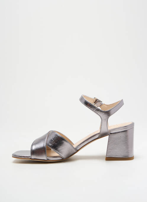 Sandale/Pantofi decupați argintiu ROSEMETAL femeie