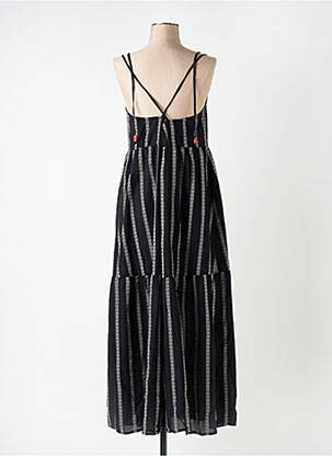 Rochie lungă croială evazată fără mâneci negru FOR EVER femeie
