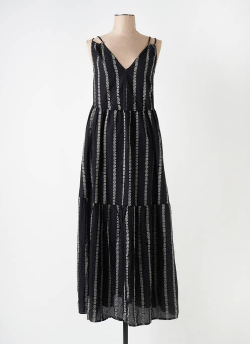 Rochie lungă negru FOR EVER femeie