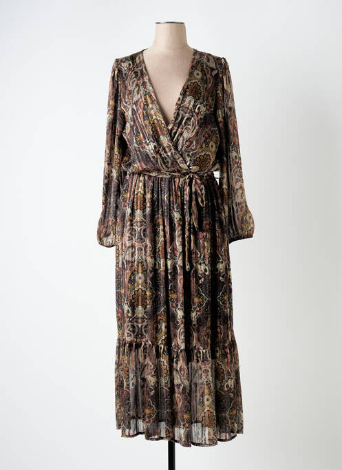 Rochie lungă maro LA FEE MARABOUTEE femeie