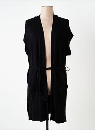 Vestă cu mâneci scurte negru KAFFE femeie