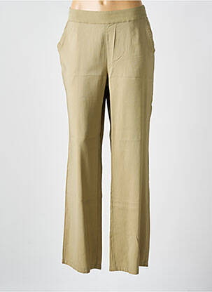 Pantalon drept țesătură poplin mărime normală verde B.YOUNG femeie