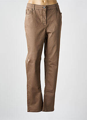 Pantalon slim maro BRANDTEX femeie