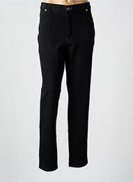 Pantalon slim talie elastică mărime normală negru WALTRON femme