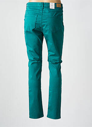 Pantalon slim țesătură poplin mărime normală verde KANOPE femeie