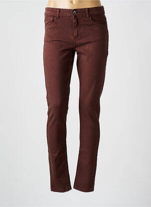 Blugi cu croială slim maro B.YOUNG femeie