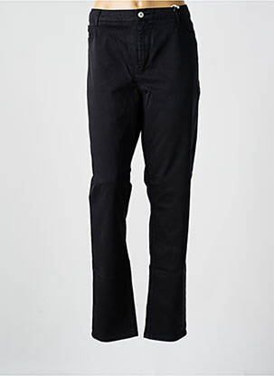 Pantalon slim țesătură poplin mărime normală negru KANOPE femeie