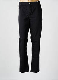 Pantalon slim țesătură poplin mărime normală negru KANOPE femme
