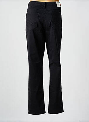 Pantalon slim țesătură poplin mărime normală negru KANOPE femeie
