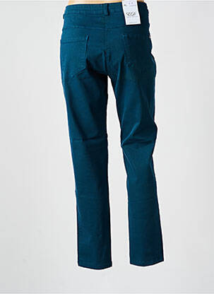 Pantalon slim talie elastică mărime normală albastru EAST DRIVE femeie