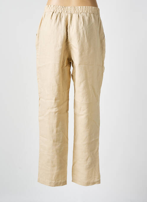 Pantalon larg bej COPENHAGEN femeie