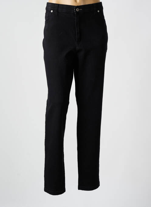 Pantalon slim talie elastică mărime normală negru WALTRON femme