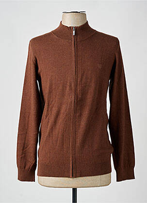 Vestă cu mâneci lungi maro CAMBRIDGE bărbat