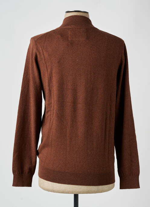 Vestă cu mâneci lungi maro CAMBRIDGE bărbat