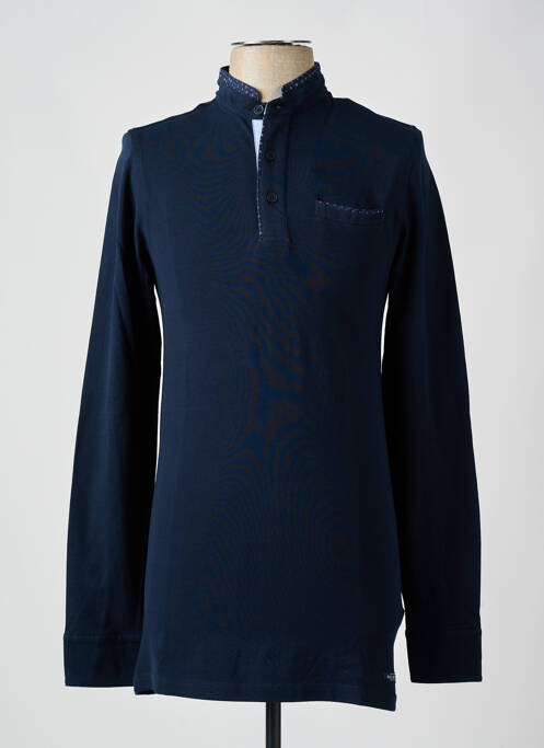 Polo albastru DEELUXE74 bărbat