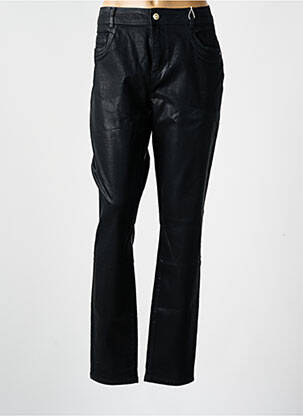 Pantalon slim țesătură acoperită mărime normală negru C'EST BEAU LA VIE femeie