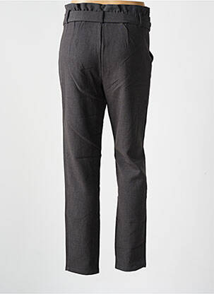 Pantalon drept croială morcov talie înaltă gri DEELUXE femeie