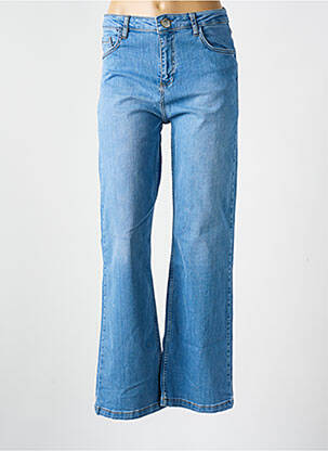 Blugi cu croială evazată albastru GRACE & MILA femeie