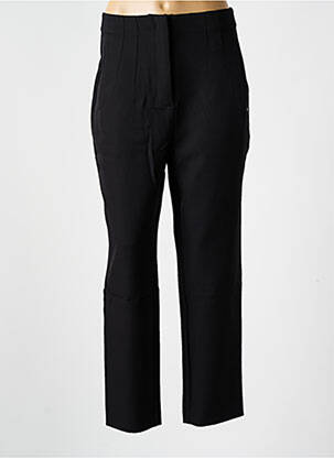 Pantalon drept țesătură crep talie înaltă negru LES P'TITES BOMBES femeie