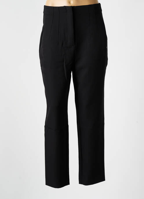 Pantalon drept talie cu cleme talie înaltă negru LES P'TITES BOMBES femme