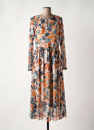 Rochie lungă mâneci lungi mâneci lungi portocaliu TOM TAILOR femme
