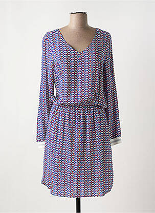 Rochie midi mâneci lungi mâneci lungi albastru C'EST BEAU LA VIE femeie