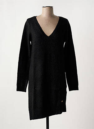 Rochie pulover strânsă pe partea de jos mâneci lungi negru LES P'TITES QUILLES DE TERRES SALINES femeie