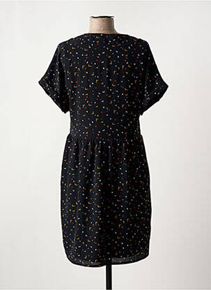 Rochie scurtă mâneci scurte mâneci scurte negru I-COTON femeie
