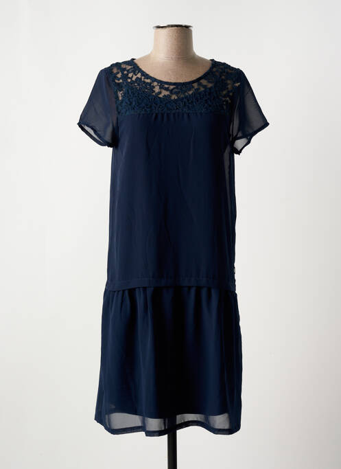 Rochie midi albastru BECKARO fată