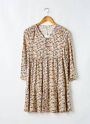 Rochie midi mâneci lungi galben GARCIA fată