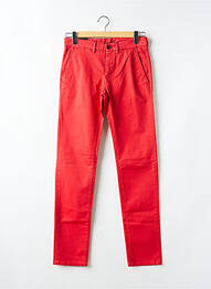 Pantalon chino elasticitate mărime normală roșu CAMBRIDGE homme